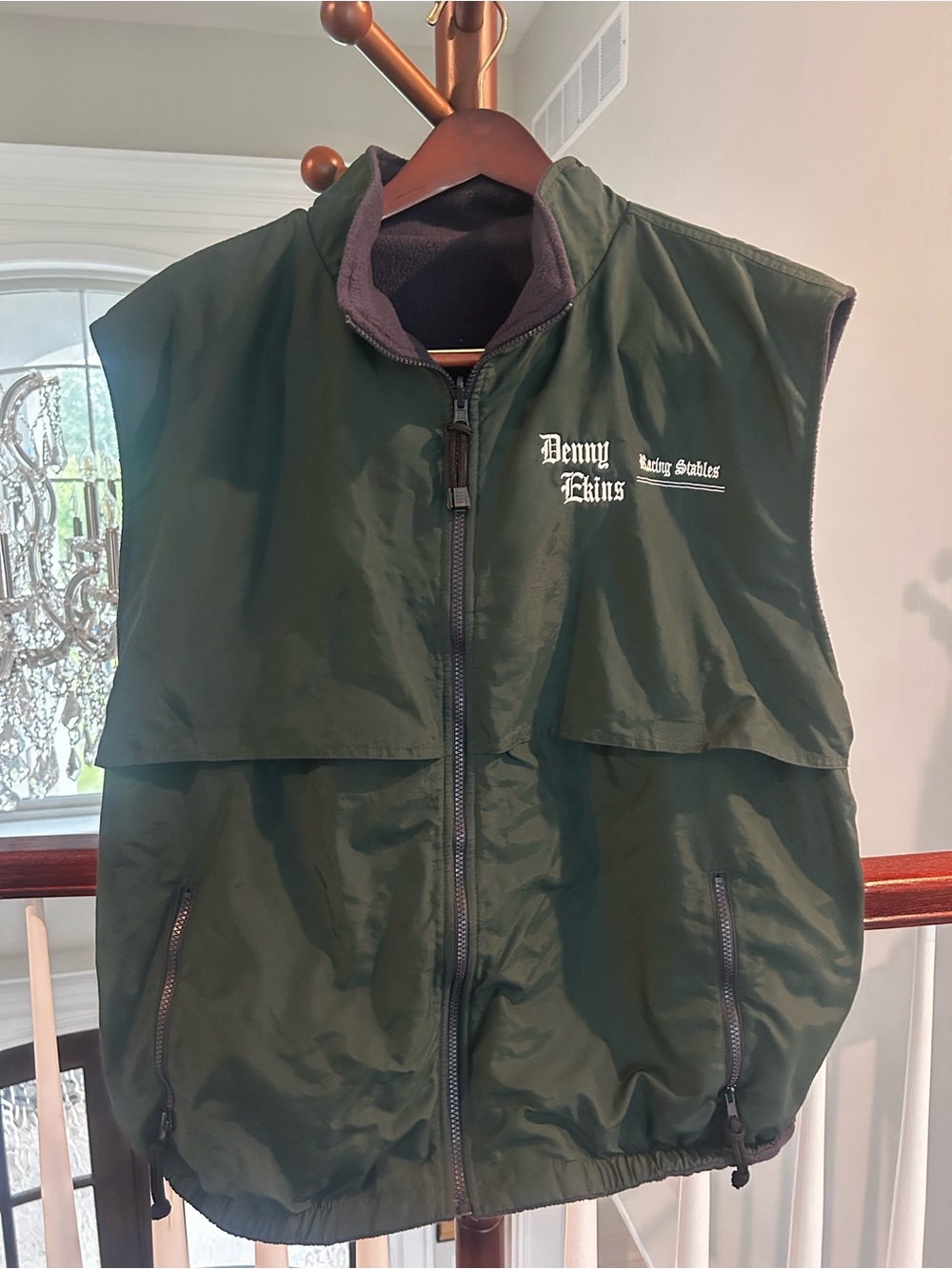 Men's Forest Green Vest Jacket